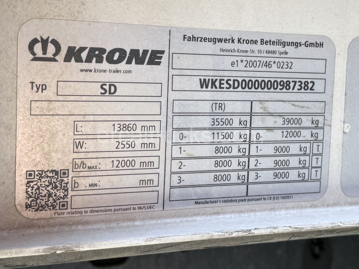 2021 Krone-Pilot-Kayar Çatı - Kayar Perde - Lift Master